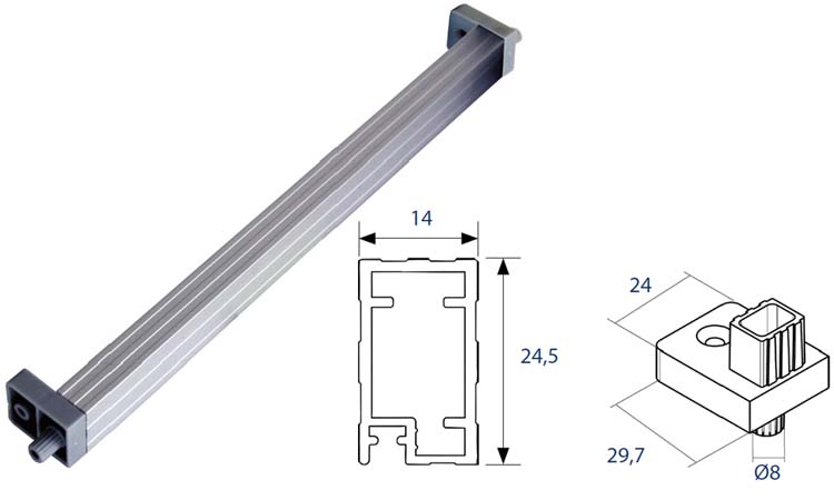 Sistemas de sujeción - Refuerzo aluminio escurre frontal/vertical